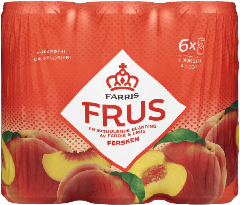 Frus Fersken 0,33lx6 boks