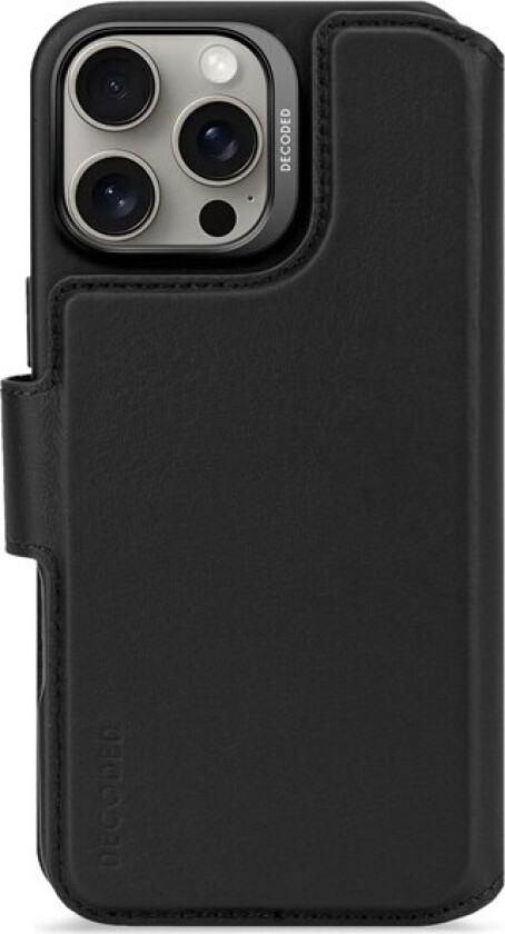 Leather Detachable Wallet black - iPhone 16 Pro Max