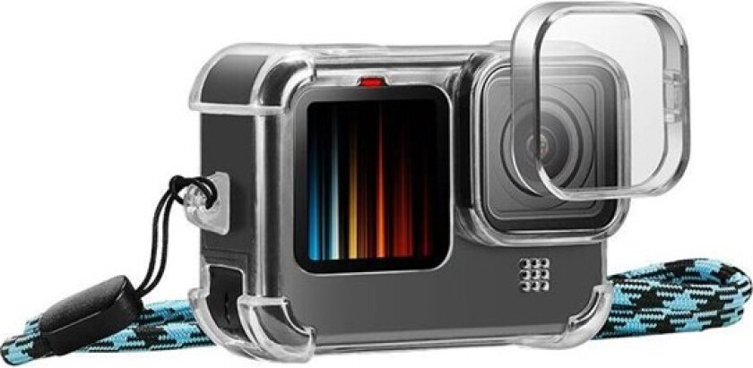 Case with Lens Cap and Neck Strap for GoPro Hero 9 / 10 / 11