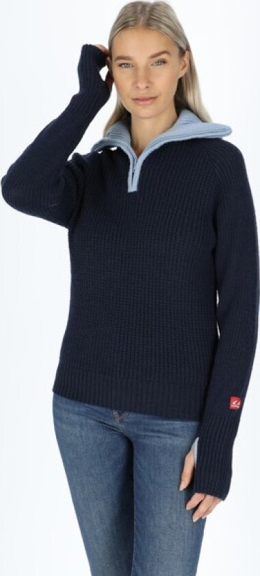 Rav Sweater w/Zip Unisex, S, Dress Blues/Blue Bell/Charcoal