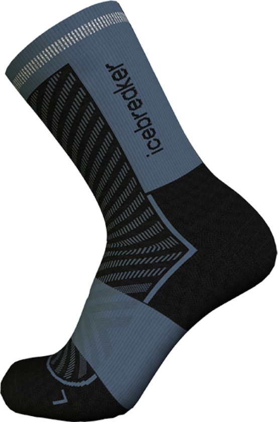 Men's Merino Run+ Ultralight Crew Black/Graphite L, Black/Graphite