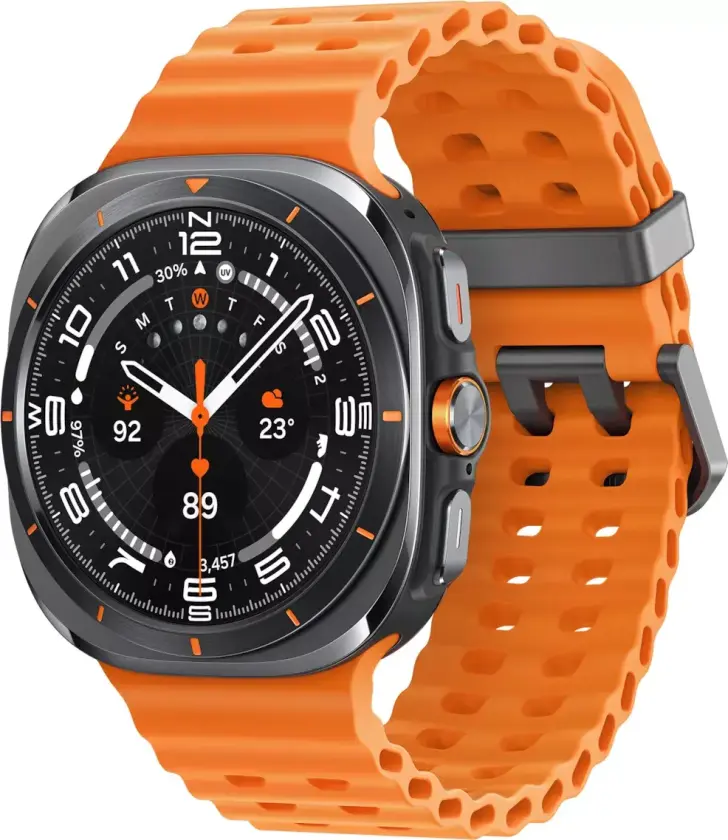 Bilde av Galaxy Watch Ultra Titanium Gray with Orange Marine Band