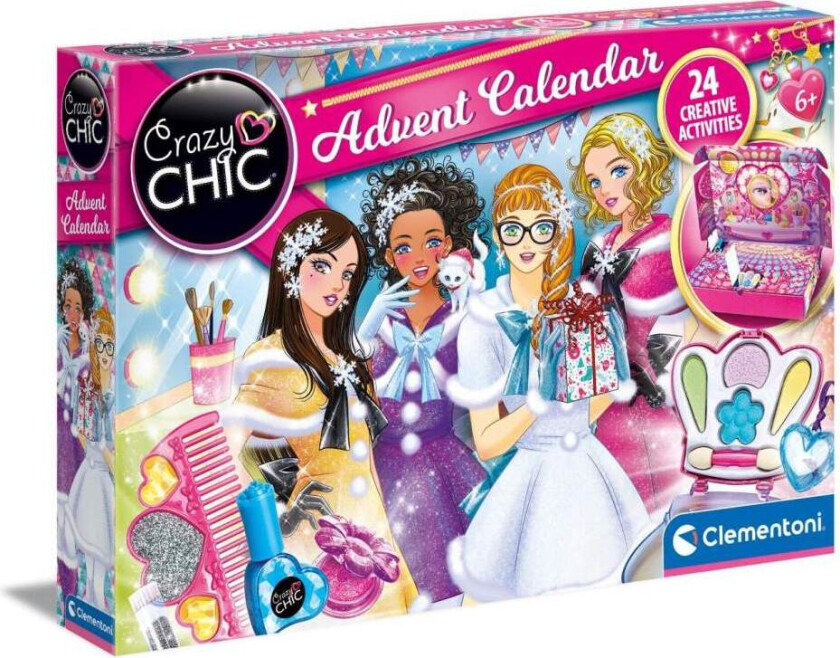 Clementoni Crazy Chic Advent Calendar Lovely Time, 6 år, Flerfarget