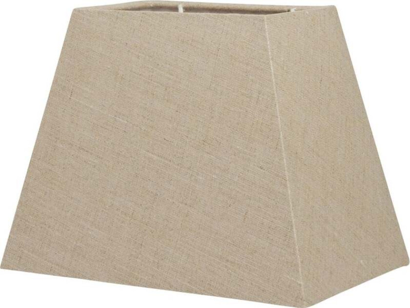 Basic Rectangular lampeskjerm 22 cm Natur