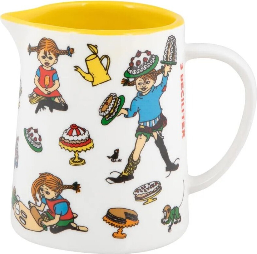 Pippi Langstrømpe baker målekopp 30 cl Gul