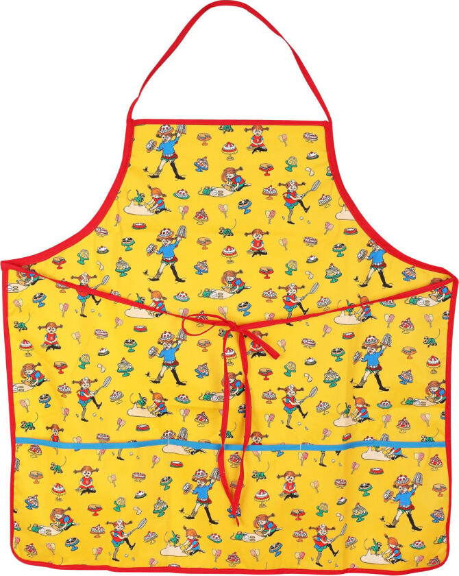 Pippi baker forkle Voksen 70x70 cm Gul
