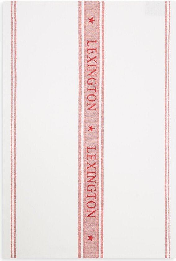 Star kjøkkenhåndkle 70x50 cm Hvit-rød