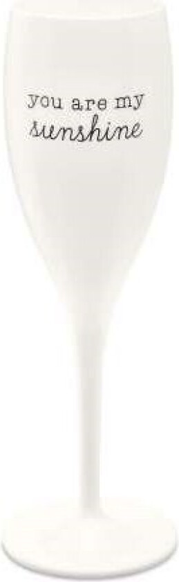 Cheers champagneglass 10 cl 6-pakning You are my sunshine