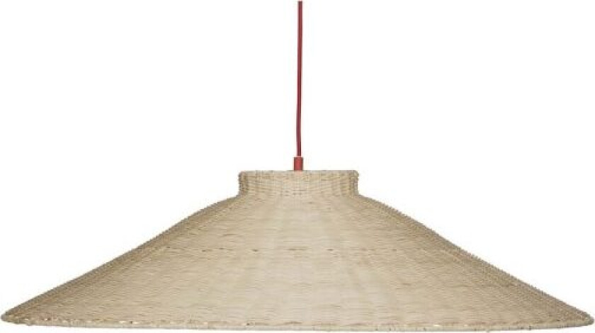 Chand taklampe Ø80 cm Rød-natur