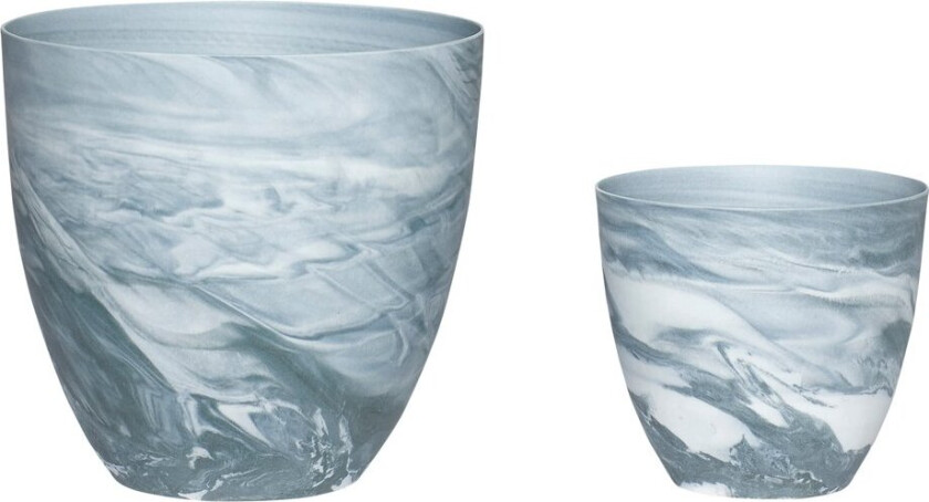 lykt 2-pakning Mørkegrå-hvit