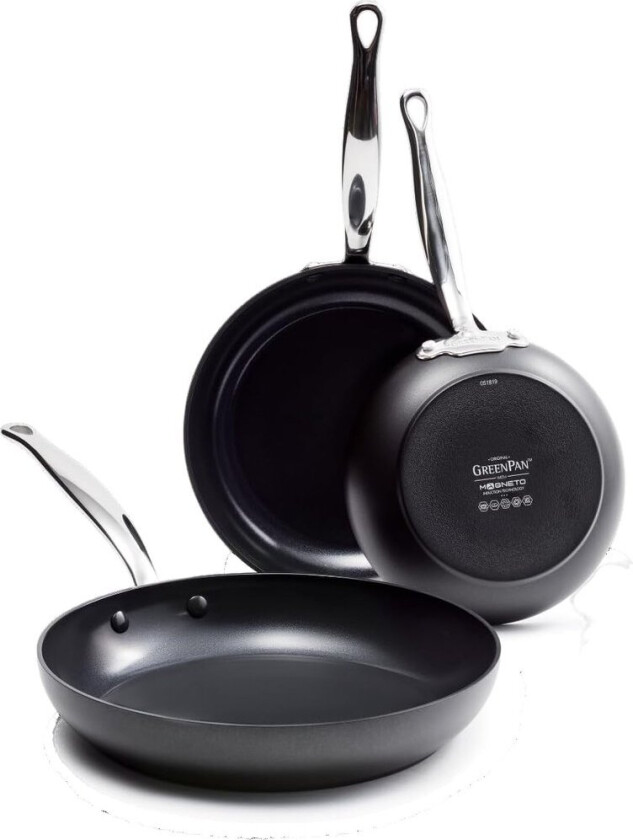 Barcelona stekepannesett 3 deler Svart