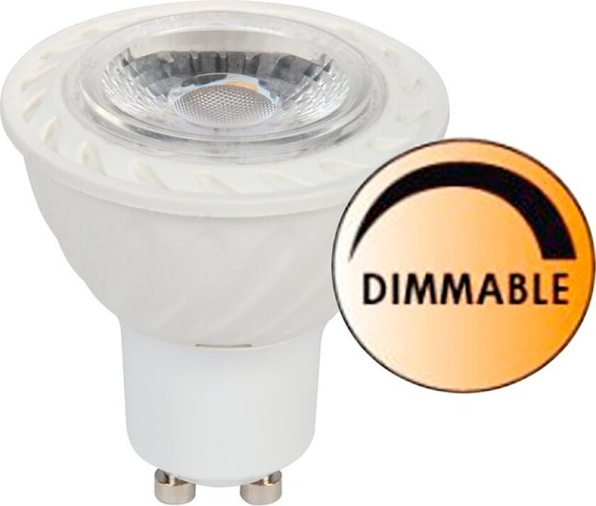 Lyspære LED Spot GU10 5W dimbar Klar
