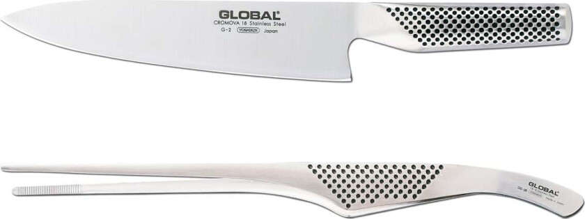 Kokkekniv G-2 og Kokkepinsett GS-28 Rustfritt stål
