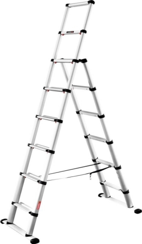 Munk Günzburger Steigtechnik 115476 Aluminium Teleskopstige Arbejdshøjde (Max.): 3.5 M