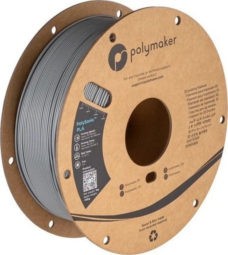 Filament maker sonic High Speed Pla 1,75Mm 1Kg - Grey}