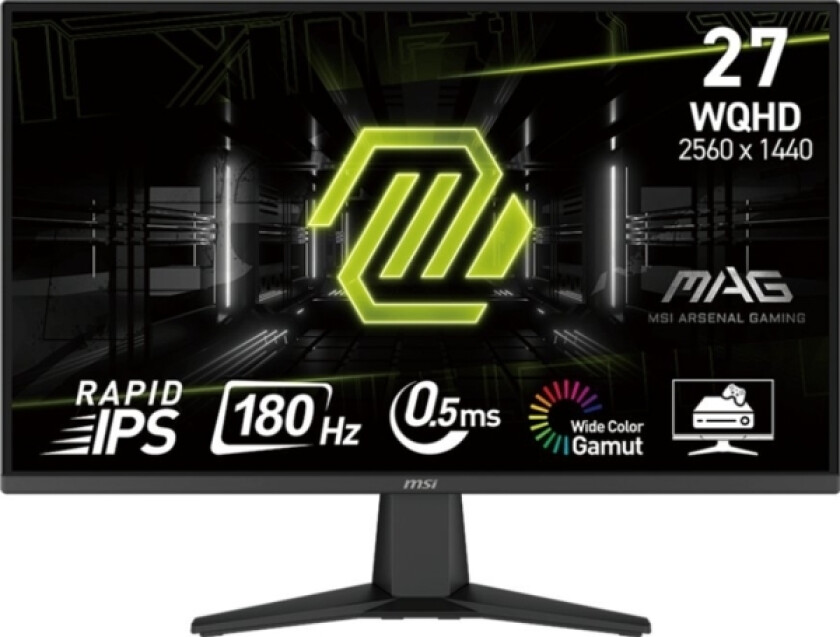 Msi Mag 275Qf 27Inch Rapid Ips Wqhd 180Hz 300Cd/M2 0.5Ms 2Xhdmi Dp