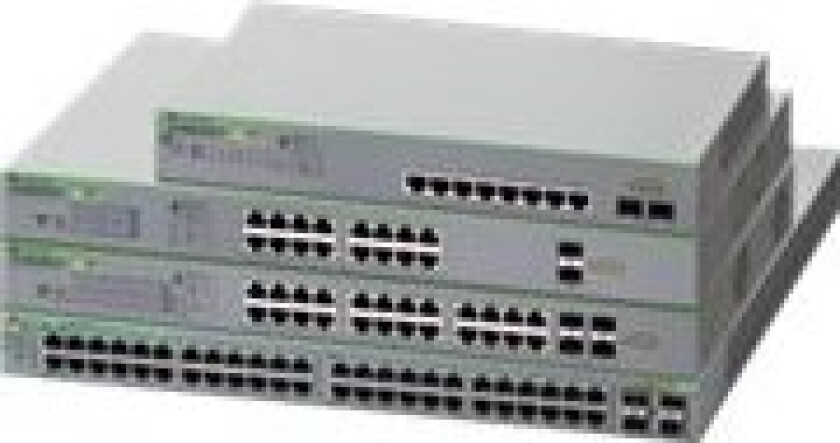 Allied Telesis At Gs950/28Ps V2 - Switch - Smart - 24 X 10/100/1000 (Poe+) + 4 X 1000Base-X - Stasjonær, Rackmonterbar, Veggmonterbar - Poe+ (185 W)