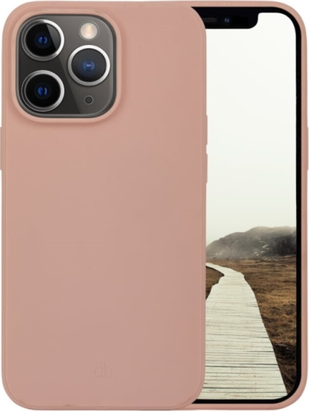 Dbramante1928 Greenland - Baksidedeksel For Mobiltelefon - Snappfeste - 100 % Resirkulert Plast - Rosa Sand - For Apple Iphone 13 Pro Max