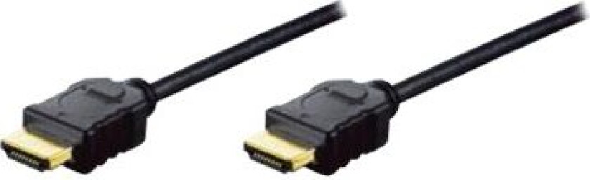 Digitus Assmann Hdmi Høyhastighets - Video/Lyd/Nettverkskabel - Hdmi - 32 Awg - Hdmi, 19-Pinners (M) - Hdmi, 19-Pinners (M) - 2 M - Dobbel Isolasjon