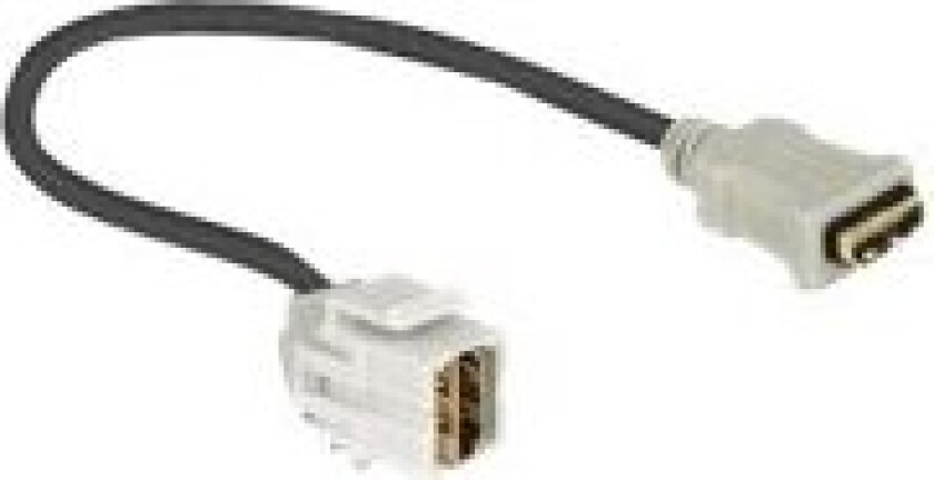 Delock Keystone Module Hdmi Female > Hdmi Female 250° With Cable - Hdmi-Kabel - Hdmi Hunn Til Hdmi Hunn - 22 Cm