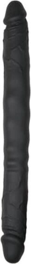 Silicone Double Ended Dildo Black 30cm Dobbeldildo