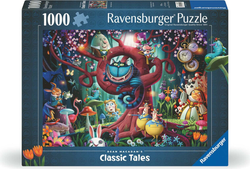 Puslespill 1000 Alice i Eventyr Ravensburger