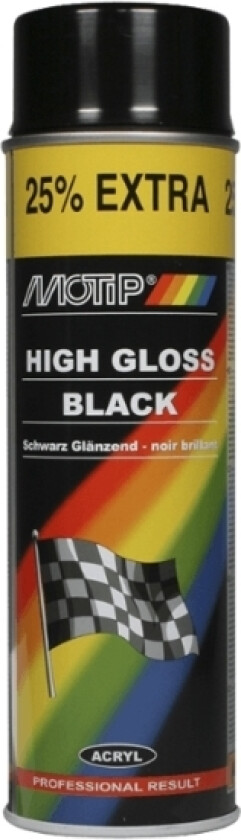 Universallak Sort Højglans 500Ml.