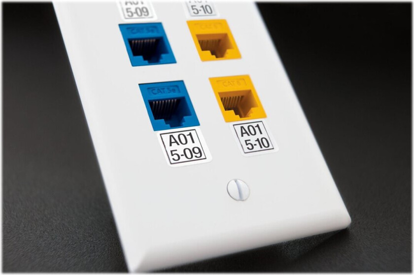 Xtl - Polyester - Permanet Adhesiv - Svart På Hvitt - 25 X 25 Mm 250 Kassett(Er) Tape - For Xtl 500