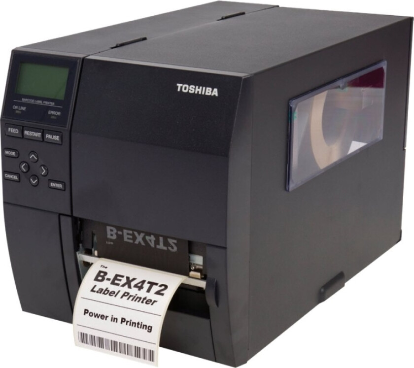 TEC B-EX4T2-GS12-QM-R - Etikettskriver - direktetermisk / termisk overføring - Rull (20 cm) - 203 dpi - inntil 304 mm/sek - USB 2.0, LAN