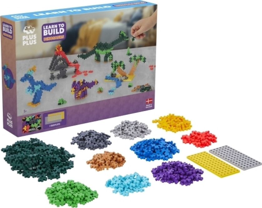 Bilde av Plus-Plus Learn To Build Dinosaurs