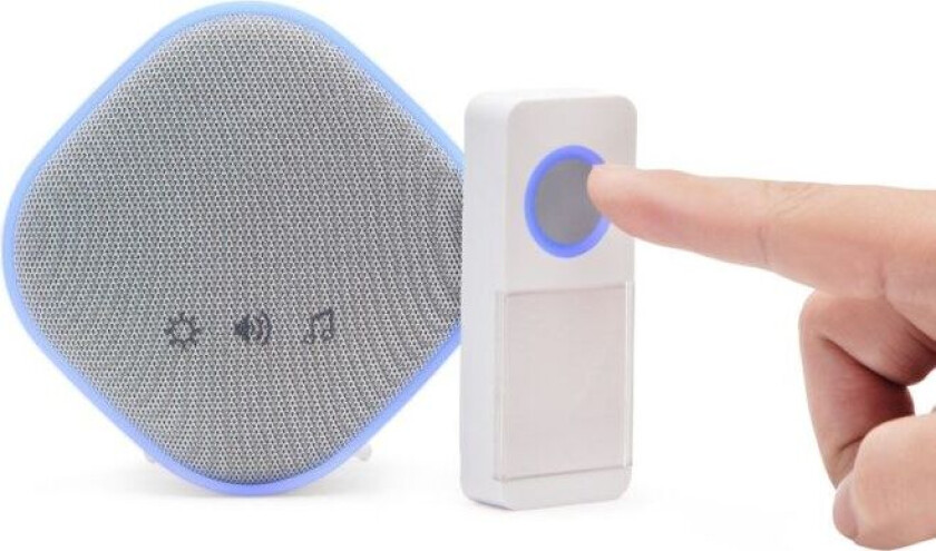 Trådløs dørklokke med trykknap