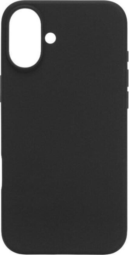 Rubber case for iPhone 16 Plus Svart
