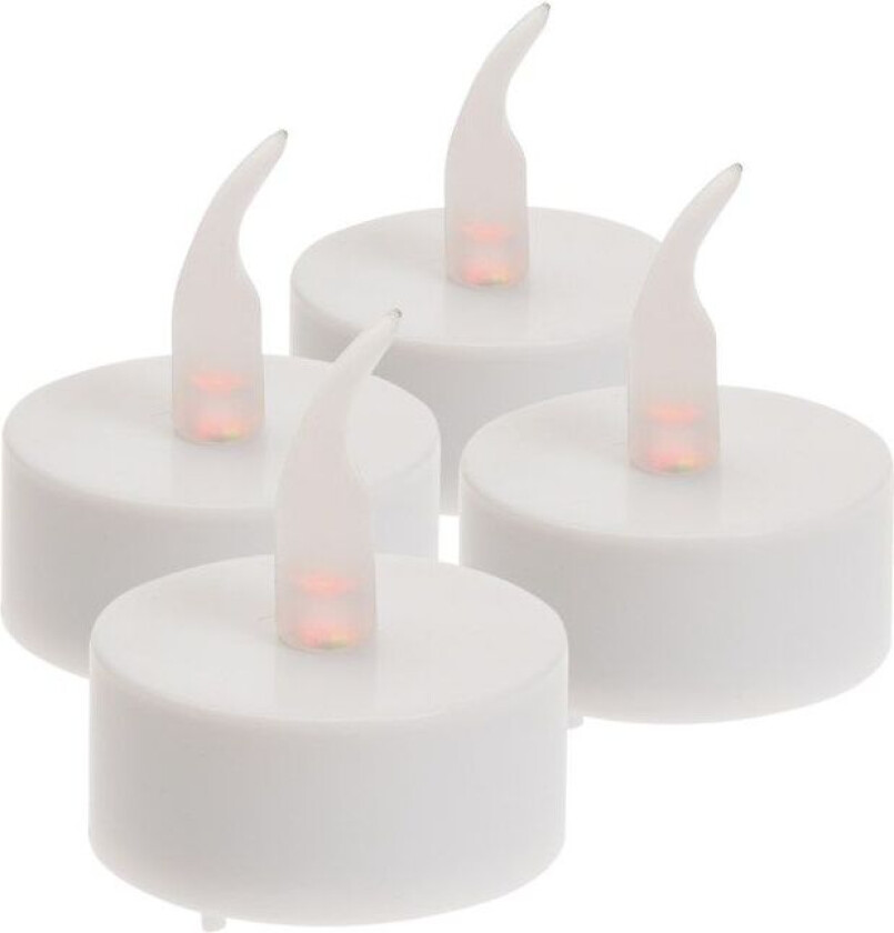 Batteridrevne LED-telys 4-pk.
