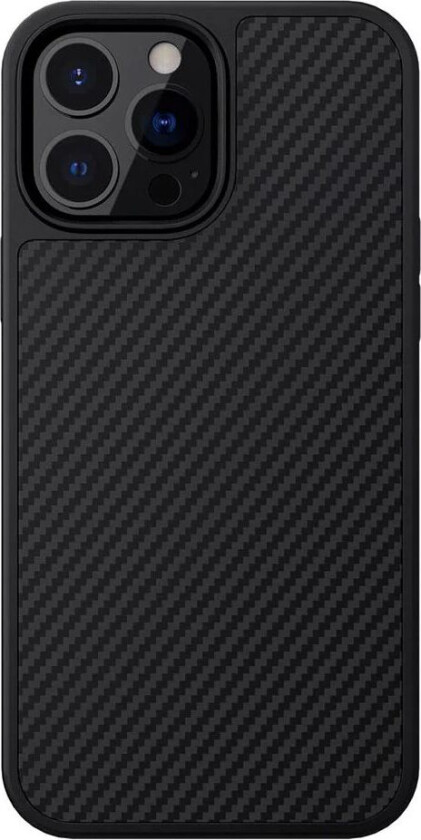iPhone 13 Pro Max NILLKIN Synthetic Fiber Carbon Deksel - Svart