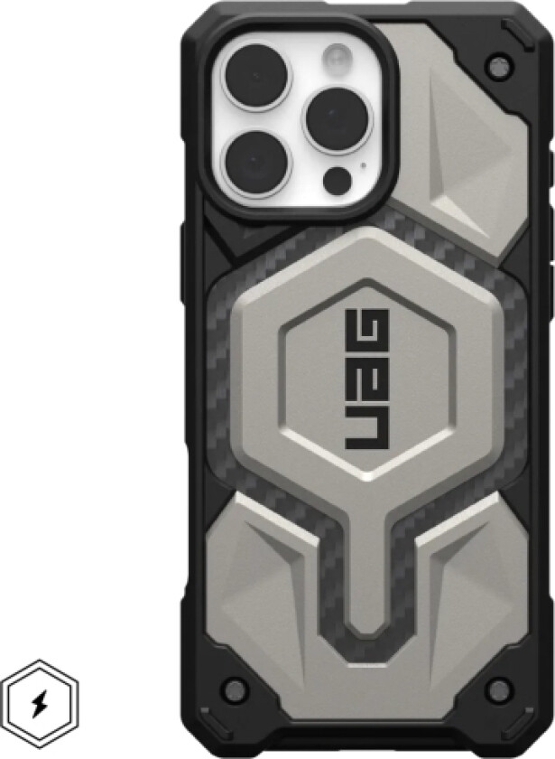 Bilde av Uag Uag Monarch Pro - Beskyttelsesdeksel For Iphone 16 Pro Max, Kompatibel Med Magsafe (Titan)