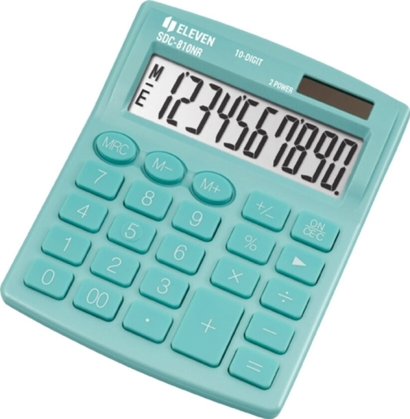 -Kalkulator Sdc810nrgne-Kalkulator Grønt 10-Sifret Display
