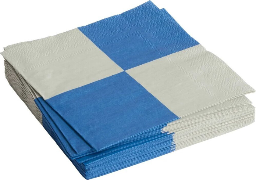 HAY Pattern Dinner Check serviett 40x40 cm 20-pakning Grey-blue L