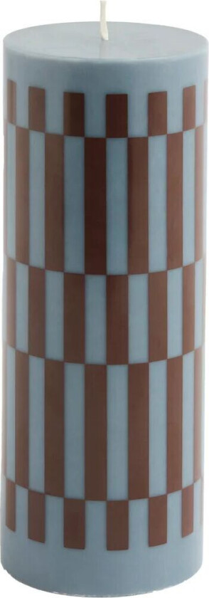 HAY Column Candle kubbelys medium 20 cm Anthrachite-bordeaux