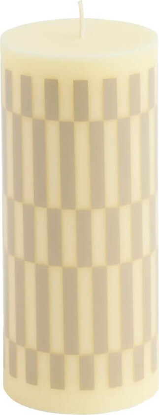 HAY Column Candle kubbelys small 15 cm Cream-sand