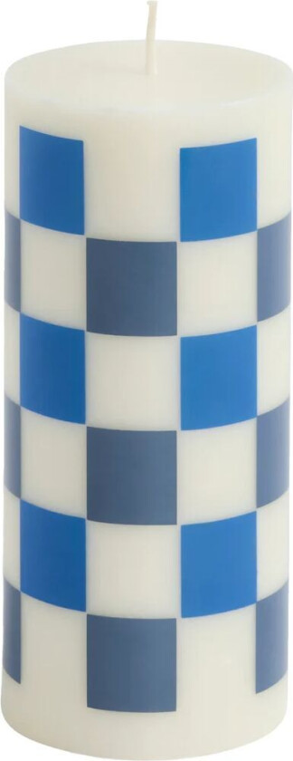 HAY Column Candle kubbelys small 15 cm Off white-blues