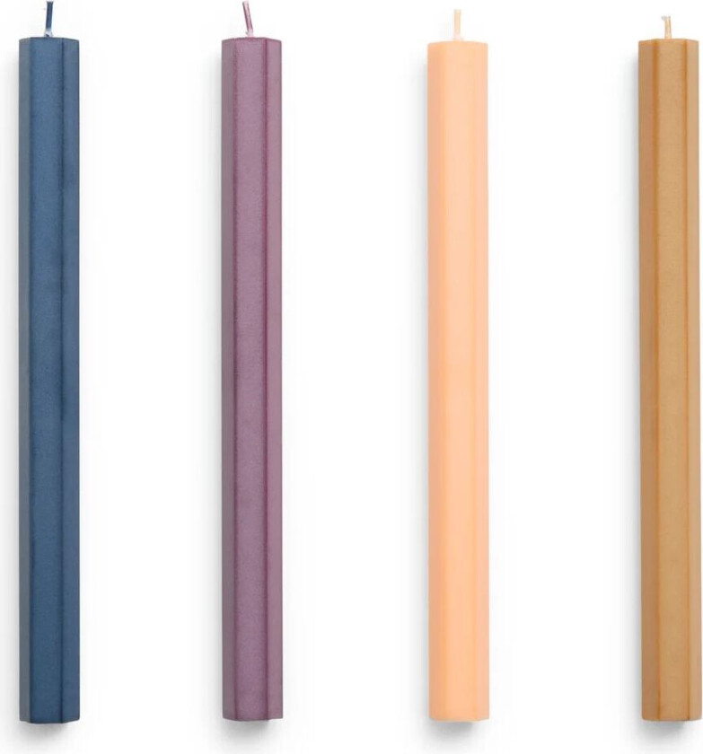 HAY Hexagon Candle lys mix 4-pack Dark