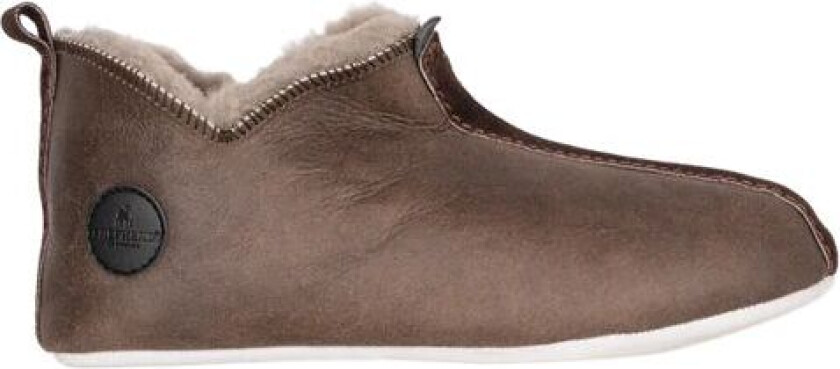 Lina Saueskinnstøfler Stone Oiled Antique 37