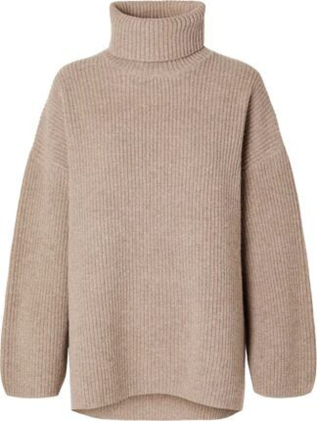 Mary Ls Long Knit Roll Neck - Irish Cream M
