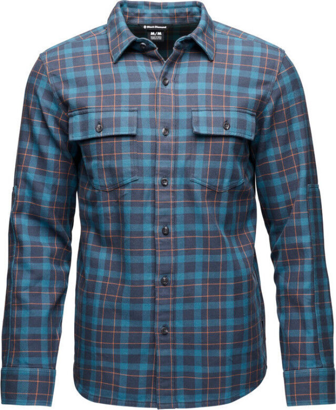 Black Diamond Men's Project Twill Long Sleeve Shirt Charcoal-Moab Brown S