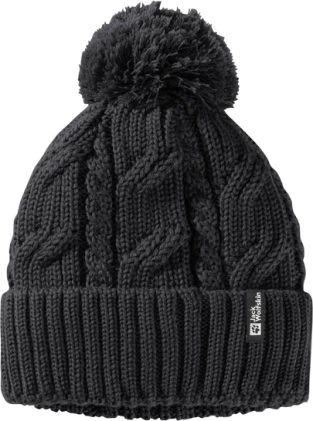 Pompom Beanie Black One Size