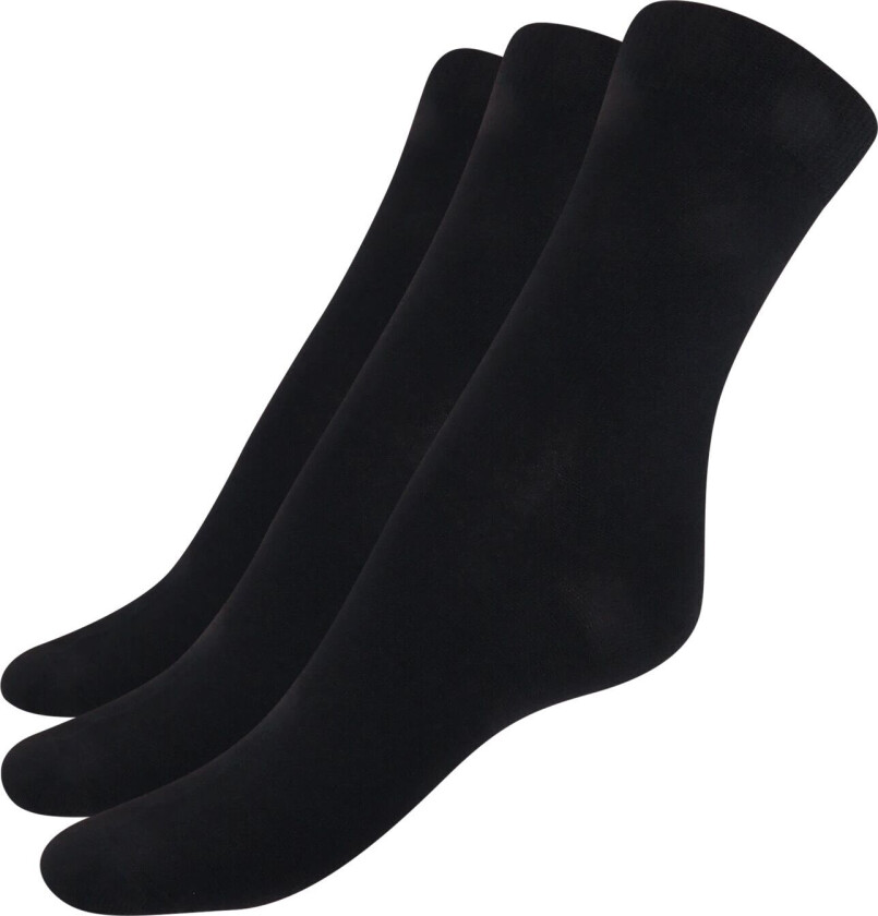 Essential Everyday Wool Sock 3pk, sokker, unisex BLACK