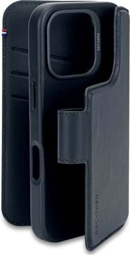 Leather Detachable Wallet navy - iPhone 16 Pro