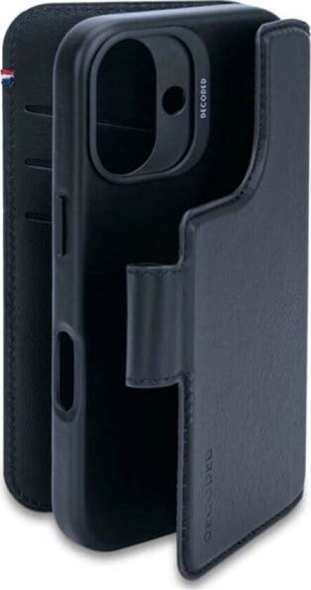 Leather Detachable Wallet navy - iPhone 16