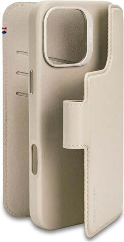 Leather Detachable Wallet clay - iPhone 16 Pro Max