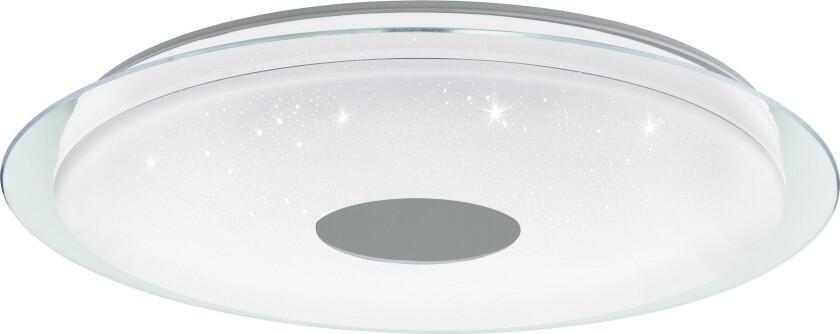 - Totari-Z taklampe krom og hvit med krystalleffektØ77 - TW - Zigbee, Bluetooth